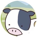 起きてる牛